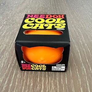 Needoh Cool Cats Orange Squishy Stress Toy by